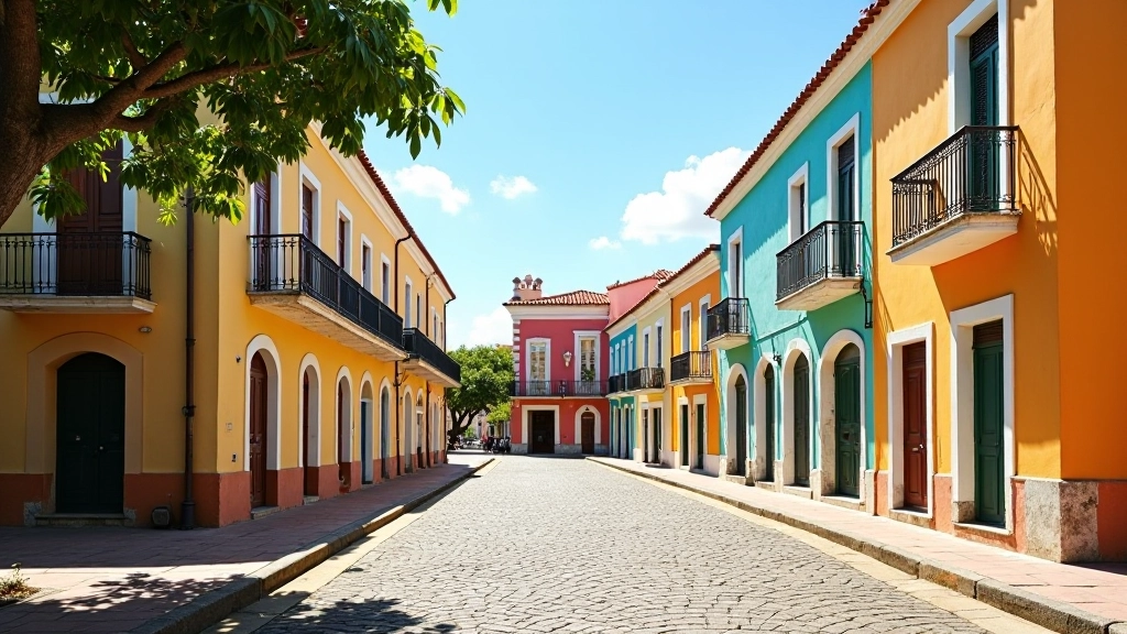 Plaza histórica de San Juan con arquitectura colonial